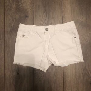 Justice White Jean Shorts